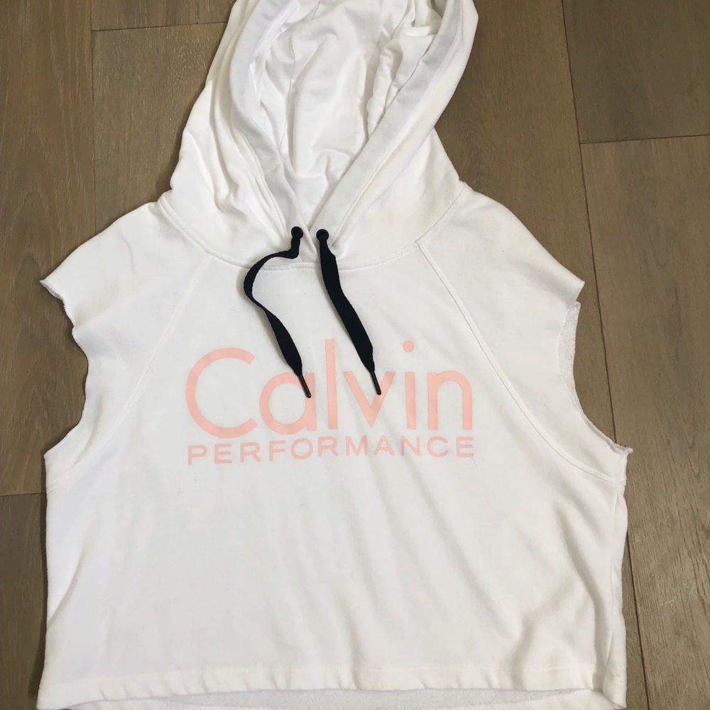 Calvin Klein Sleeveless/Hooded Top- Performance